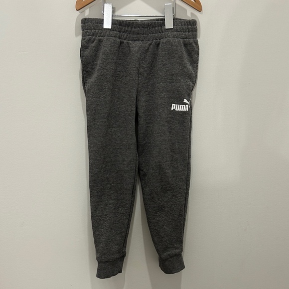 Puma Kids Charcoal Heather Grey Joggers - Picture 3 of 4